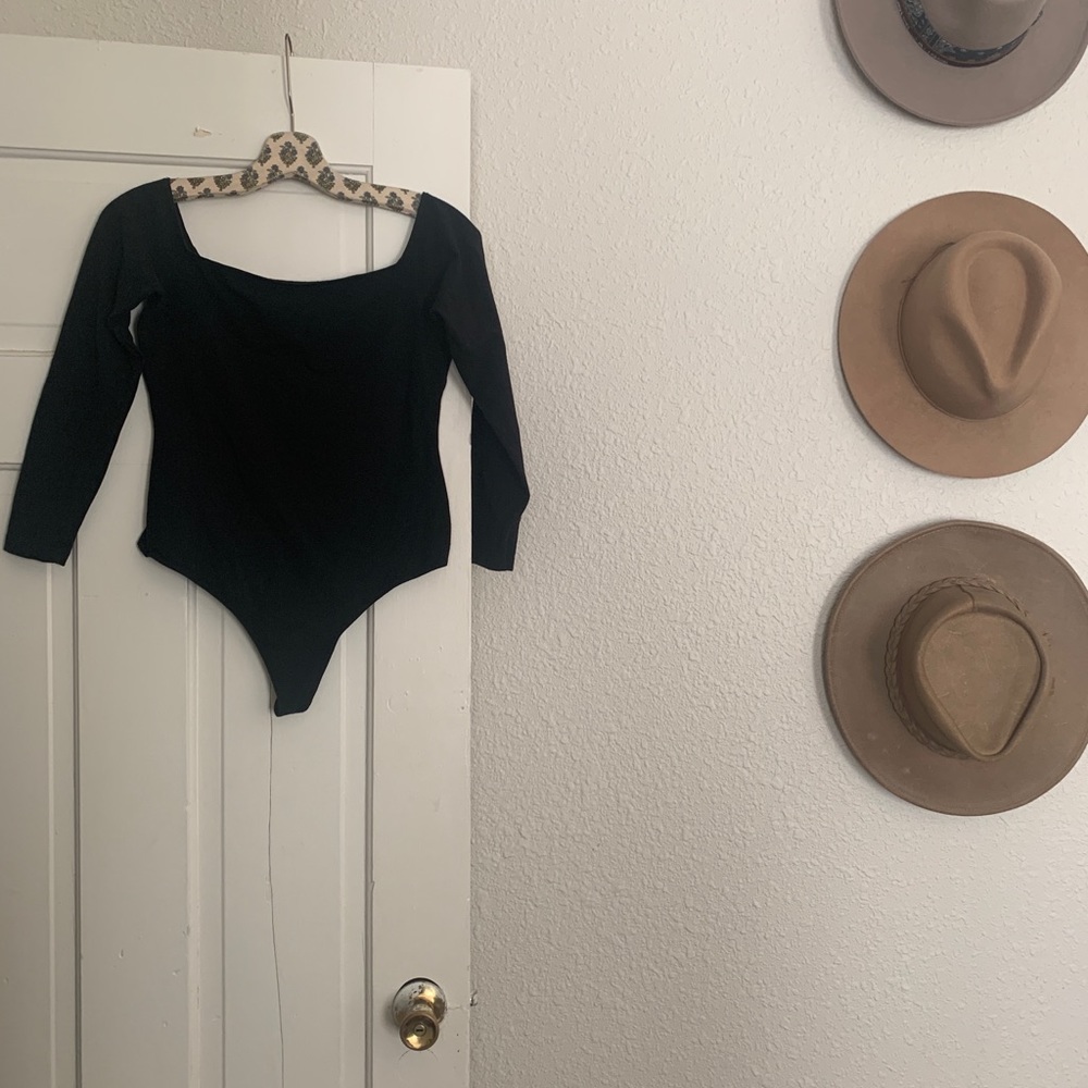 American Apparel 3/4 Sleeve Boatneck Bodysuit